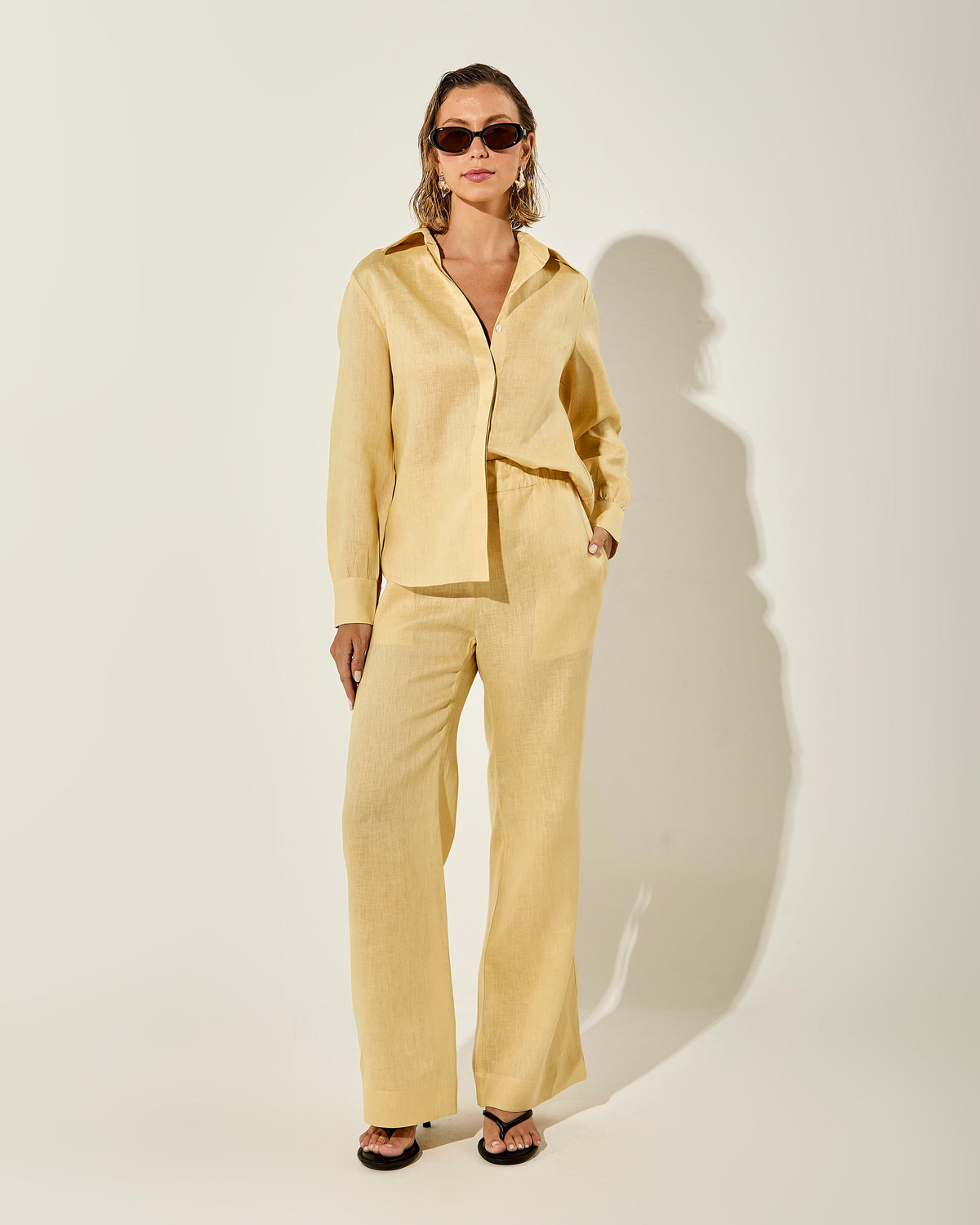 CAMISA AMALFI LINHO GOLD