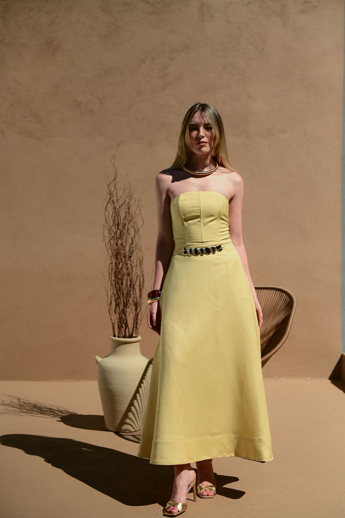 VESTIDO CRETA GOLD