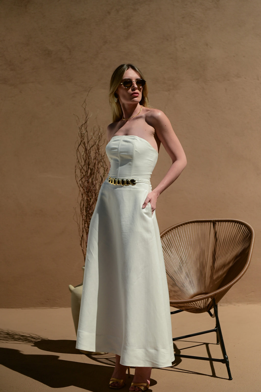 VESTIDO CRETA OFFWHITE
