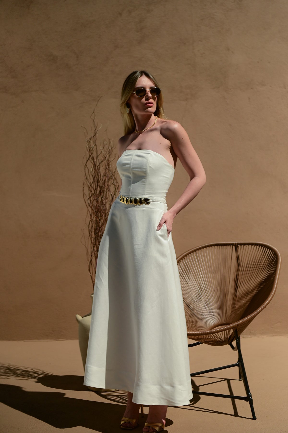 VESTIDO CRETA OFFWHITE