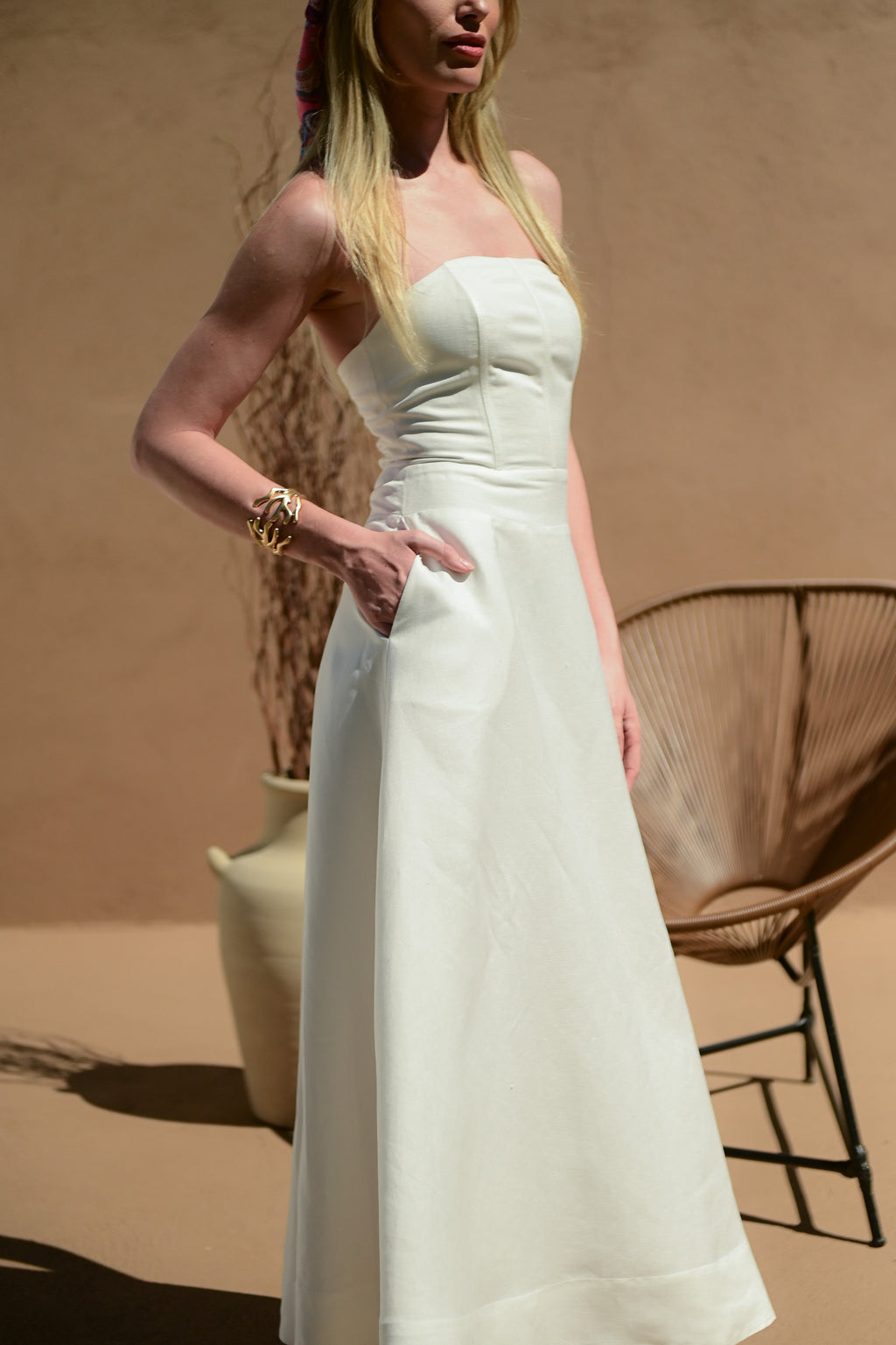 VESTIDO CRETA OFFWHITE