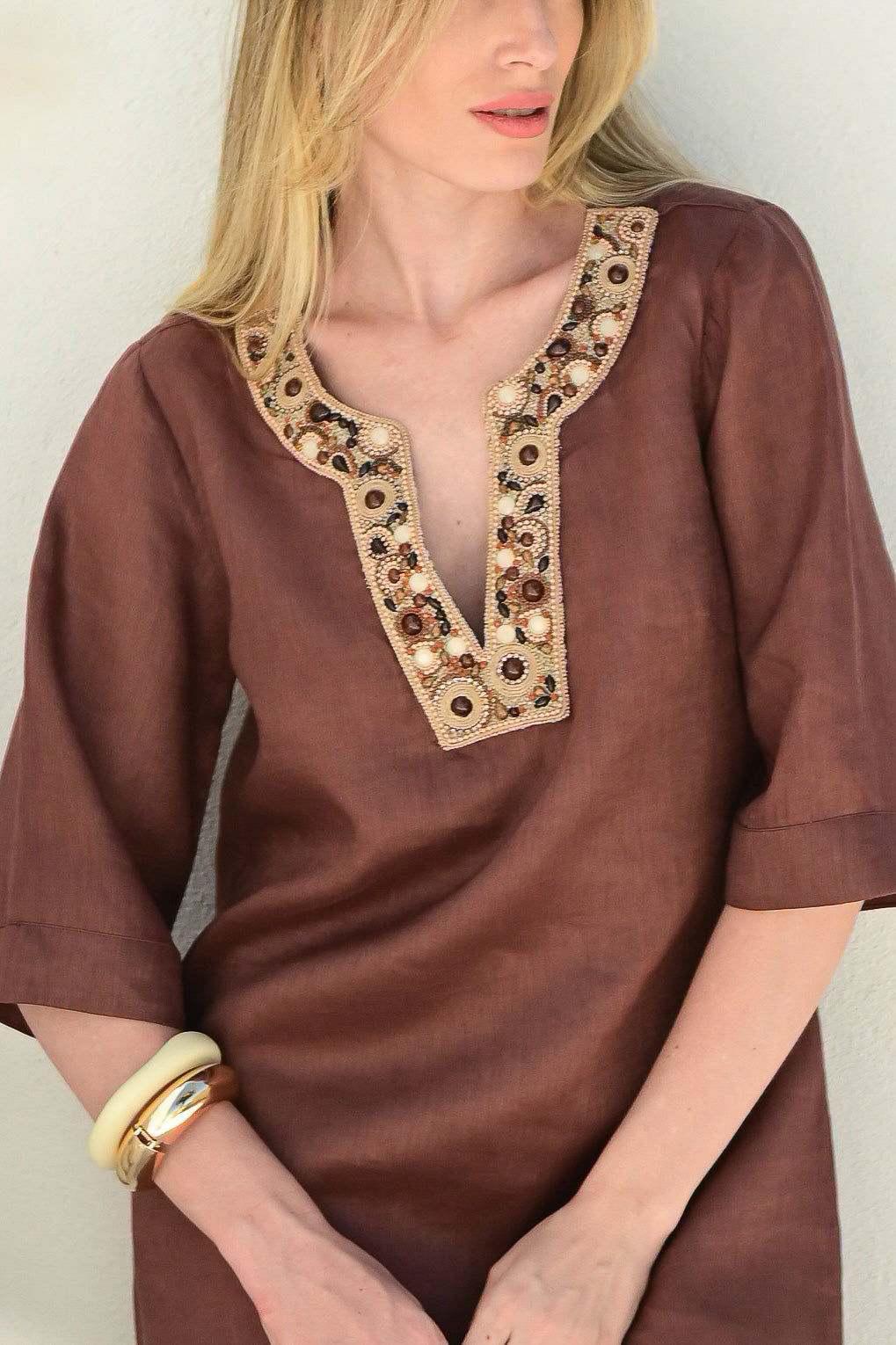 VESTIDO SANTORINI CHOCOLATE