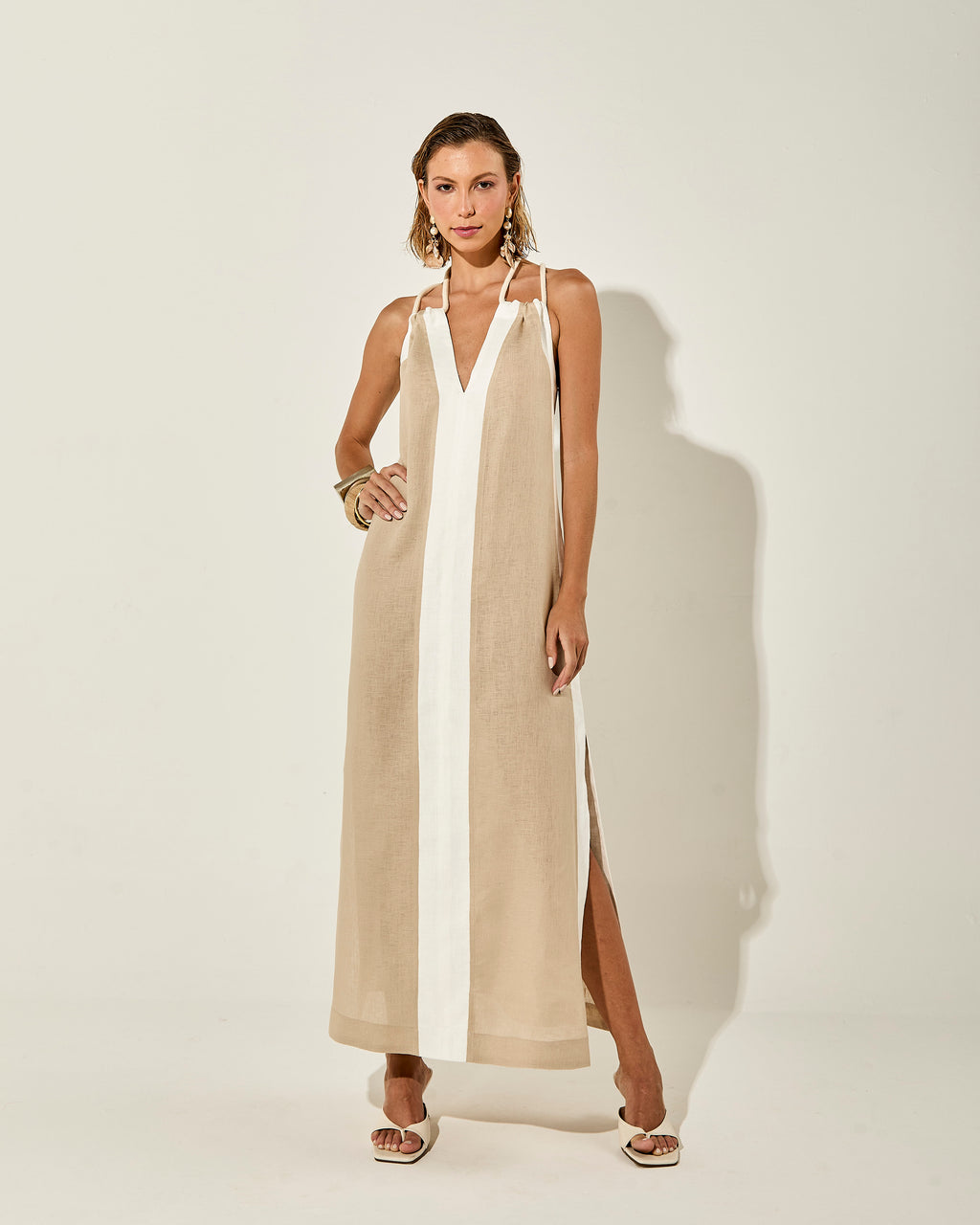 VESTIDO MYKONOS BICOLOR