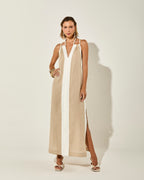 VESTIDO MYKONOS BICOLOR
