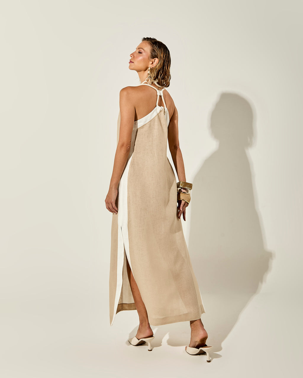 VESTIDO MYKONOS BICOLOR