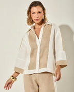 CAMISA MYKONOS BICOLOR