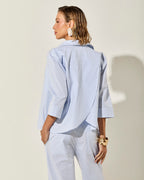 CAMISA MARBELLA LISTRA AZUL