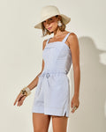 TOP MARBELLA LISTRA AZUL