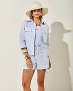 CAMISA MARBELLA LISTRA AZUL