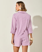 CAMISA MARBELLA LISTRA ROSA
