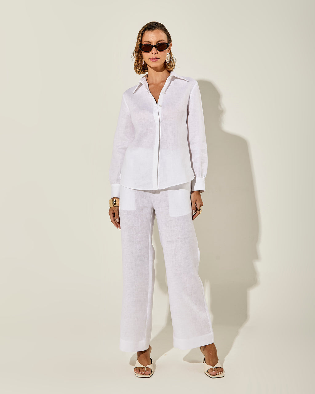 CAMISA AMALFI LINHO BRANCO