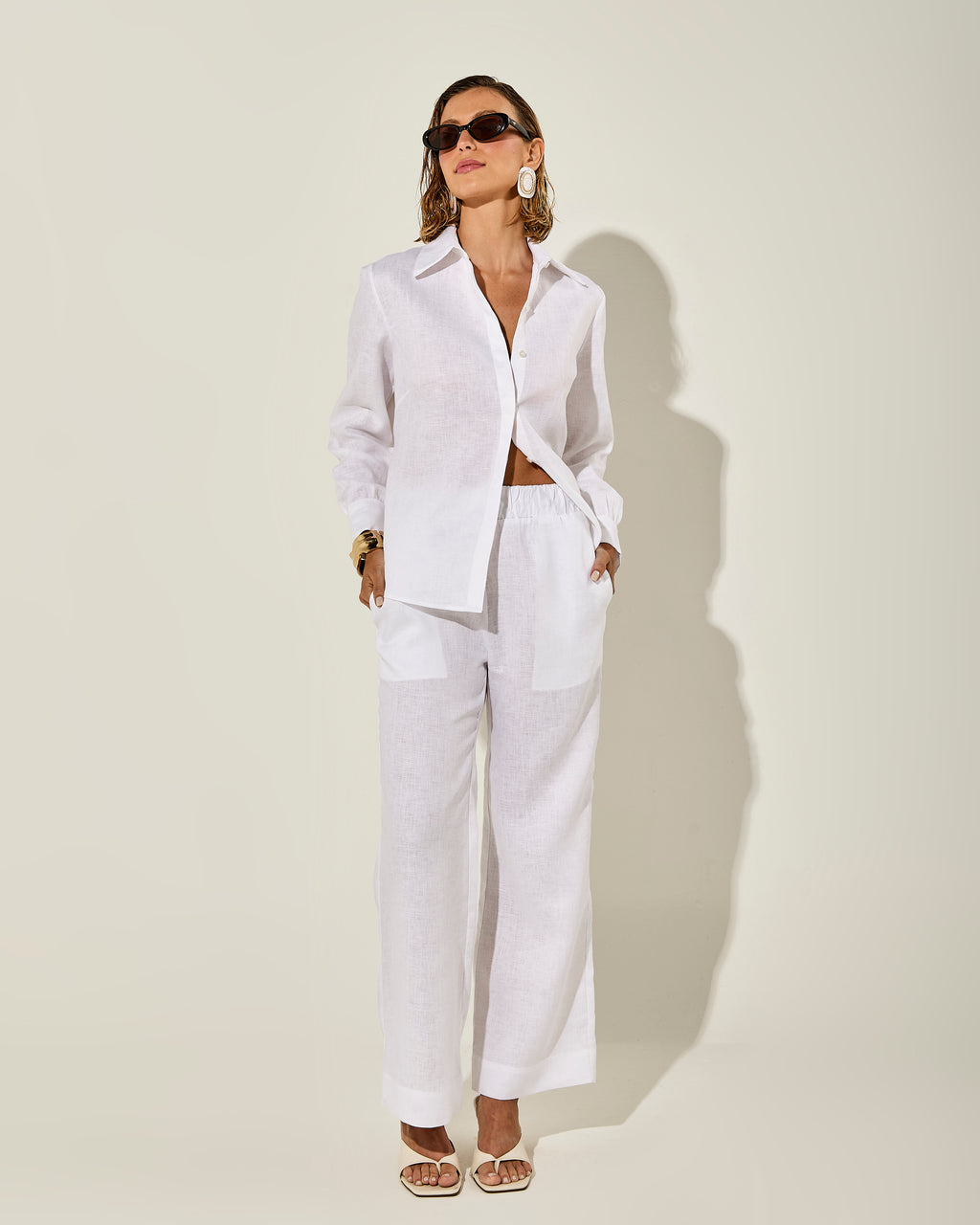 CAMISA AMALFI LINHO BRANCO