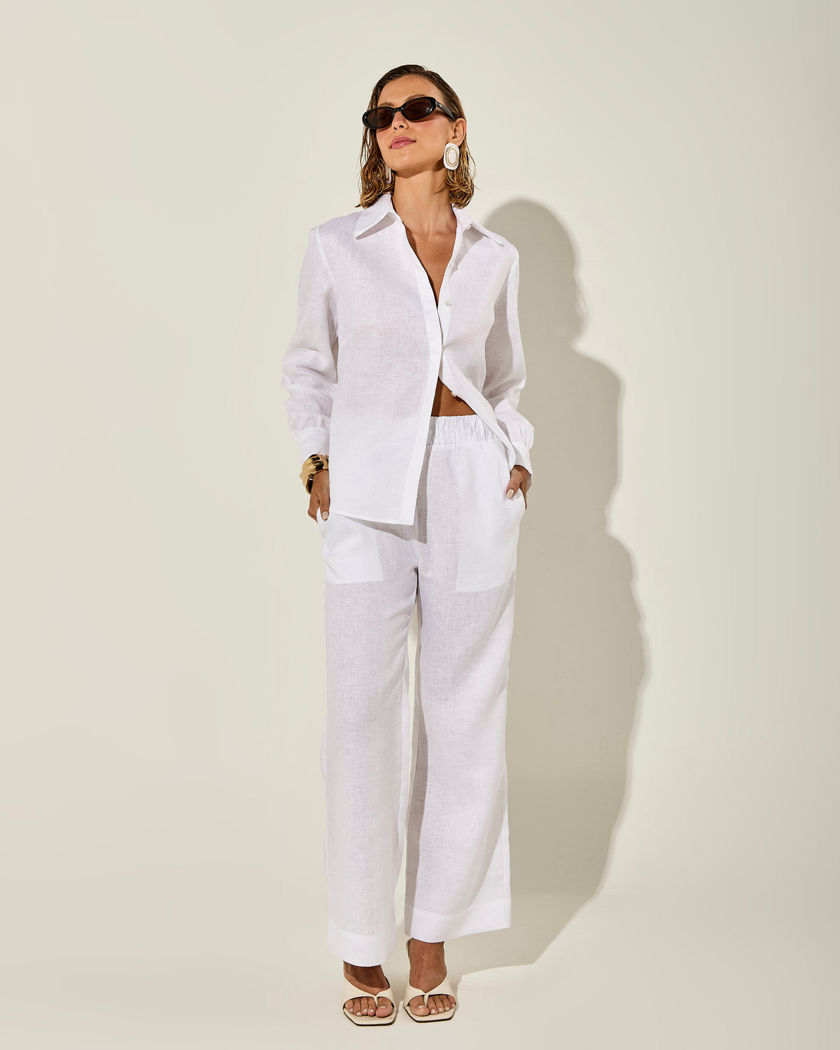 CAMISA AMALFI LINHO BRANCO