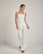 CALÇA SORRENTO LINHO BRANCO