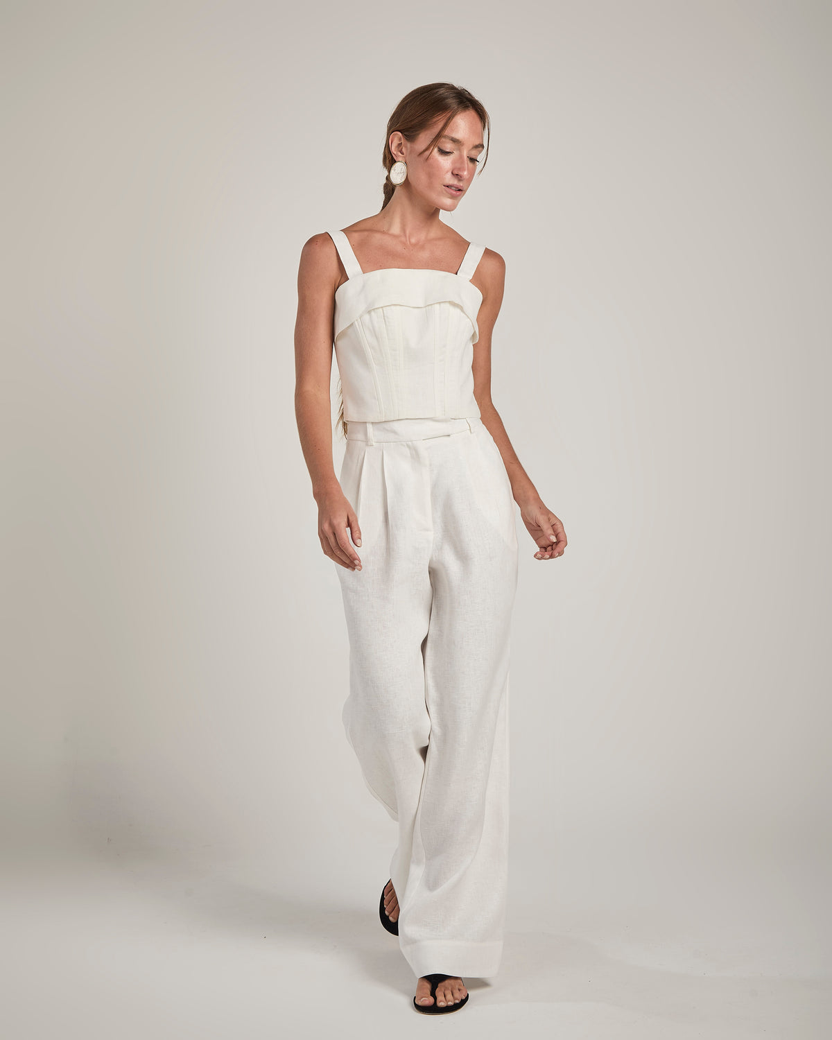 CALÇA SORRENTO LINHO BRANCO