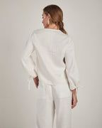 CALÇA SORRENTO LINHO BRANCO