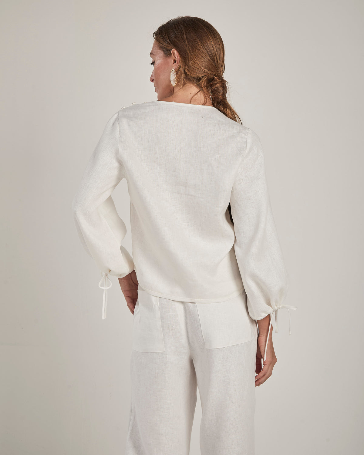 CALÇA SORRENTO LINHO BRANCO
